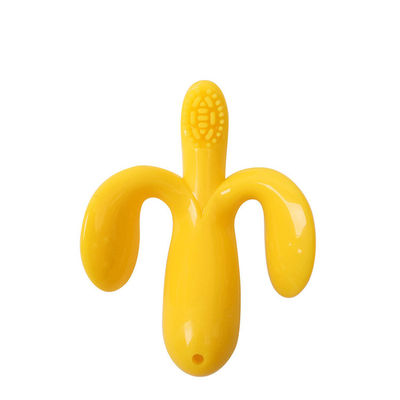 Mua Chải đánh răng silicone cho bé bền chuối Chải đánh răng phim hoạt hình loại thực phẩm silicone đồ chơi silicone sôi online manufacture