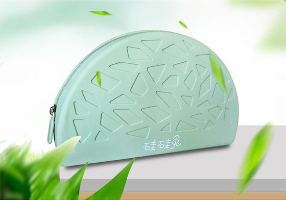 Hộp trang điểm silicone mềm chống nước dạng quạt nhẹ và di động túi lưu trữ đồ nhỏ