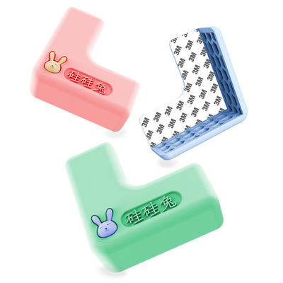 Silicone Rabbit Cartoon Góc chống va chạm Silicone cho trẻ sơ sinh Vỏ bảo vệ chống va chạm