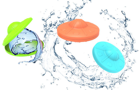 UFO hình bóng nước tái sử dụng, bóng nước phun silicone, đồ chơi chơi nước ngoài cho trẻ em, bữa tiệc vui vẻ mùa hè