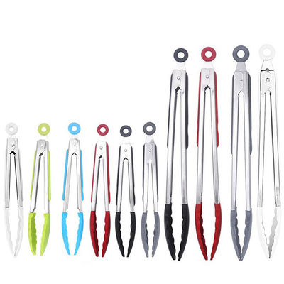 Thiết bị nấu ăn silicone - Nẹp nấu ăn 11/15 Inch Nẹp silicone nhỏ chống nhiệt bằng thép không gỉ