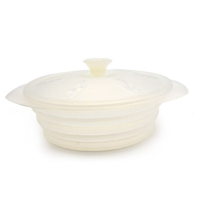 Đơn đặt hàng nhà máy cho hàng bếp gia đình chất lượng cao cấp thực phẩm silicone dụng cụ nồi silicone gấp hơi