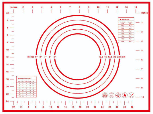 2024 bán nóng 60 * 40cm Nhà máy tùy chỉnh Logo đồ dùng bếp Silicone Rolling bề mặt Pads nướng Non slide Pads