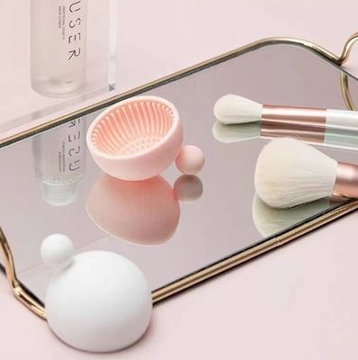 Thợ làm sạch silicone Bowl Kháng nhiệt và dễ làm sạch cho bàn chải trang điểm tái sử dụng