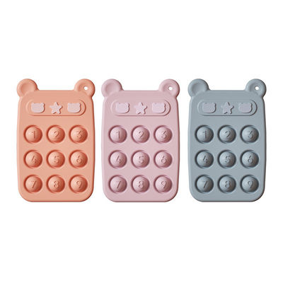 Máy nghiền răng em bé hình gấu Chọn đồ chơi chống nhiệt silicone với OEM được chấp nhận