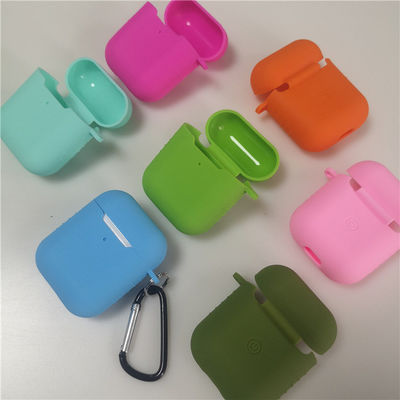 Khám bảo vệ tai nghe silicone đa màu tùy chỉnh tương thích với Airpods 2 và 1 hoặc por2 với keychain bao gồm